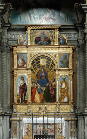 Polittico del Bergognone in Santo Spirito Bergamo